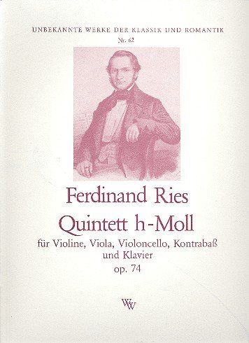Walter Wollenweber Quintett h-Moll opus.74: voor viool, viola, violoncello, contrabas en piano