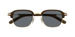 Montblanc Lunettes de soleil homme noir carrées gris 50mm