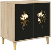 vidaXL Badkamerkast BREMEN Sonoma 60 x 40 x 60 cm Bewerkt hout