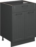 Vicco Fame-Line Keukenonderkast – 60 cm met lade, WB Eik Donkergrijs