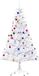 HOMCOM Kerstboom Metaal, PVC ø85 x H150 cm Wit