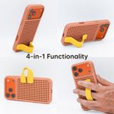 Callbuddy Hoesje met Strap geschikt voor Apple iPhone 17 Pro Max - Coral Pop