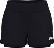 Jako One 2-In-1 Short Dames - Zwart | Maat: 42