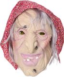 Merkloos Masker oude vrouw - 1x - latex - feestmasker - verkleedaccessoires - Halloween - Sarah