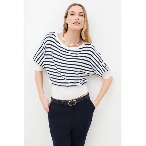 Caroll gestreepte top - wit