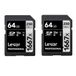 Lexar Professional 1667x SD Kaart 64GB 2 pak