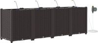 vidaXL Plantenbak 4 stuks Bruin 160 x 40 x 52 cm PP