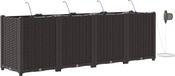 vidaXL Plantenbak 4 stuks Bruin 160 x 40 x 52 cm PP