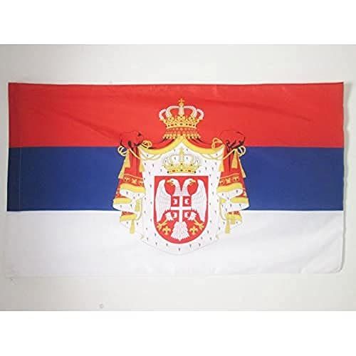 Koninkrijk Servië Vlag 150x90 cm - 1882-1918 - Servische Vlag 90 x 150 cm - AZ FLAG