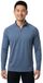 Gill T-shirt à manches longues fermeture éclair bleu L homme