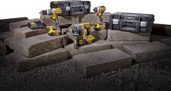 DeWalt DCK368P3T 18V Li-Ion accu 3 delige combiset 3x 5.0Ah accu in TSTAK