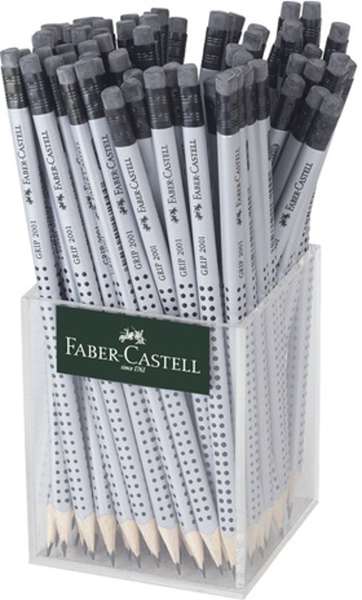 Faber-Castell potlood Faber Castell GRIP HB met gum koker a 72 stuks