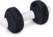 Beeztees Dumbell - Hondenspeelgoed - Pluche - Zwart/Grijs - 24x11x11 cm