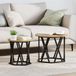 Maison Exclusive - Table d'appoint, 2 pièces, chêne artisanal, 50 x 50 x 40 cm