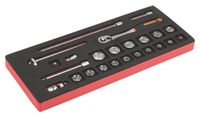 Bahco Foaminlay Fit&Go 1/3 met doppen en toebehoren 3/8\" - 24-delig - FF1E2101