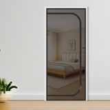 Bol Porte-moustiquaire pour chat, filet anti-chat extra haut, porte antivol, anti-moustique, filet anti-griffes pour chat, avec fermeture éclair, Noir, 150x220cm