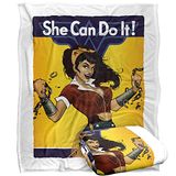 WONDER WOMAN Silky Touch Super Zachte Sprei Deken 152 x 127 cm