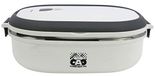 CAO Lunchbox, ovaal, 0,9 l, voor kamperen en wandelen, volwassenen, uniseks, wit, 20 x 14,6 x 7,5 cm