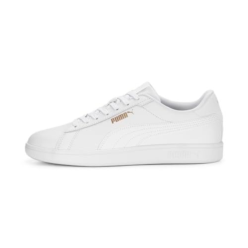 PUMA Puma Smash 3.0 L Unisex Sneakers - PUMA White-PUMA White-PUMA Gold