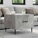 Maison Exclusive - Table basse aspect béton, 49 x 50 x 40 cm, en panneaux de particules