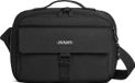 Sans marque Sac bandoulière matelassé compact avec housse de pluie - compatible avec Canon/Nikon/Sony - noir