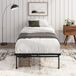 Zinus Justin Bed 100 x 200 cm - Zwart