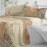 Burrito Blanco Beddengoedset, bed 180 cm (+ beschikbare maten), design 101, aardkleur (180 x 190/200 cm)