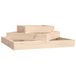 VidaXL Plantenbak 83x83x27 cm massief grenenhout