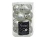 Decoris Kerstballen glas mat 35mm wit ijslak