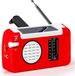 Merkloos / Sans marque Noodradio - Emergency Radio - Survival Radio - Oorlog Radio - Opwindbare Radio - Solar Opwindbaar - Radio voor Rampen - SOS Alarm - Noodradio op Batterij - Draagbare Radio - AM/FM-Radio - Oplaadbare Batterij - Noodlader Telefoon