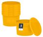 BenBow Seau avec couvercle 0,5L x5 jaune