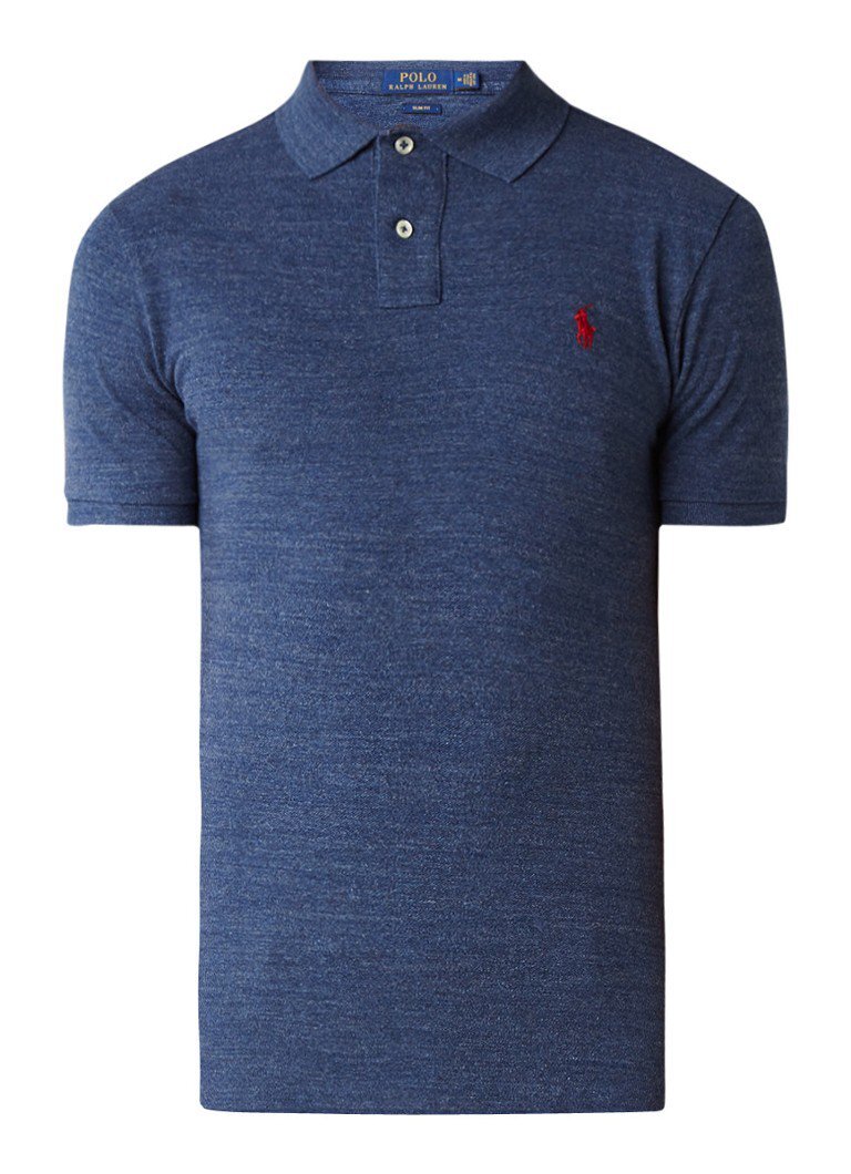 Ralph Lauren Slim fit polo van katoen met logoborduring