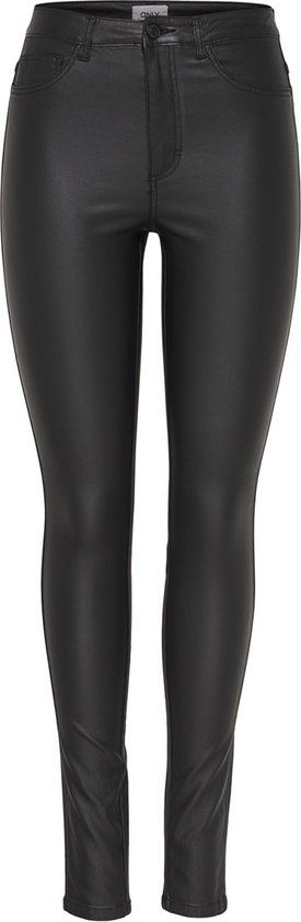 ONLY ONLROYAL HW SK ROCK COATED PIM NOOS Dames Broek - Black - Maat XL X L34