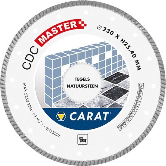 Carat CDC Master Zaagblad - 180 x 22,2 mm - Tegels & Natuursteen