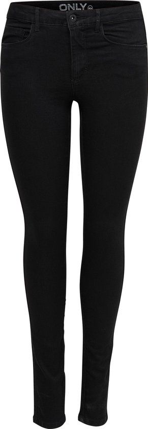ONLY ONLROYAL LIFE REG SKINNY JEANS - Black - W32/L32