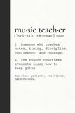 Music Teacher's Journal: Teaching Reflections, Memories & Personal Notes | Music Teacher Appreciation Gift