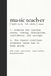Music Teacher's Journal: Teaching Reflections, Memories & Personal Notes | Music Teacher Appreciation Gift