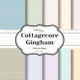 Cottagecore Gingham Pattern Paper