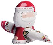 Excelsa Xmas Country Style servethouder, keramiek, wit/rood