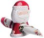 Excelsa Xmas Country Style servethouder, keramiek, wit/rood