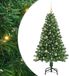 vidaXL Kunstkerstboom Groen 150 cm PVC en Staal en Kunststof