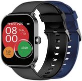 Smarty Smarty 2.0 Smartwatch met 2 Siliconenbandjes | Zwart/Blauw | SW070A
