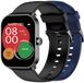 Smarty Smarty 2.0 Smartwatch met 2 Siliconenbandjes | Zwart/Blauw | SW070A
