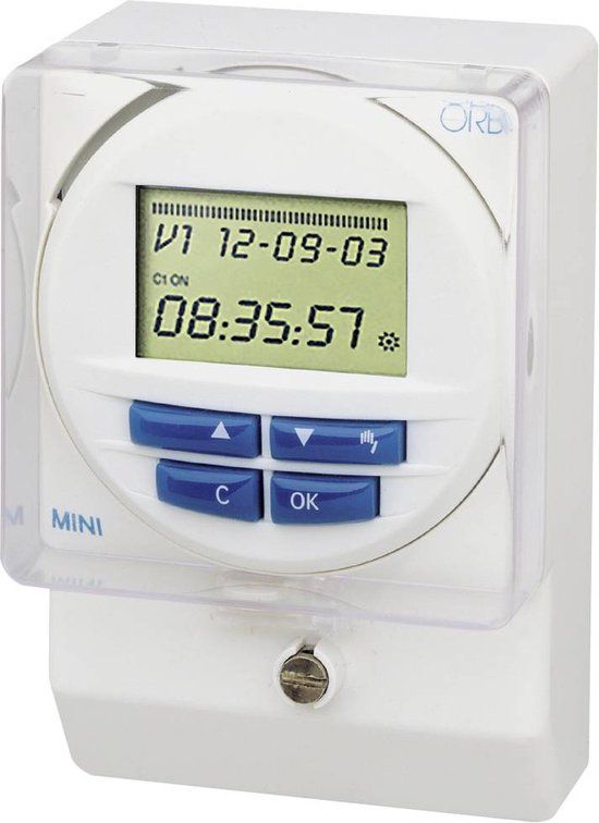 ORBIS Zeitschalttechnik OB250512 Opbouwschakelklok Digitaal Weekprogramma, Dagprogramma 3000 W IP51