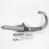 Echap.rekord Giannelli Uitlaat voor Scooter MBK 50 Spirit 2001-2007 31603RK Grijs