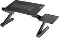 R2B Table d'ordinateur portable réglable et pliable - Modèle Tilburg