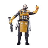 Apex Legends Caustic verzamelfiguur, 15 cm, speelgoed heeft meer dan 25 scharnierpunten en 1 wapenstandaard, bevat mooie en gedetailleerde accessoires