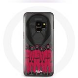 Maniacase Hoesje voor Samsung S9 plus Inktvis Game Poster maskers personages