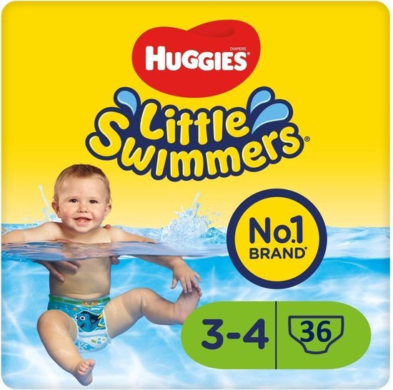 Huggies Little Swimmers Zwemluiers mt 3 4 3 x 12 stuks Voordeelverpakking