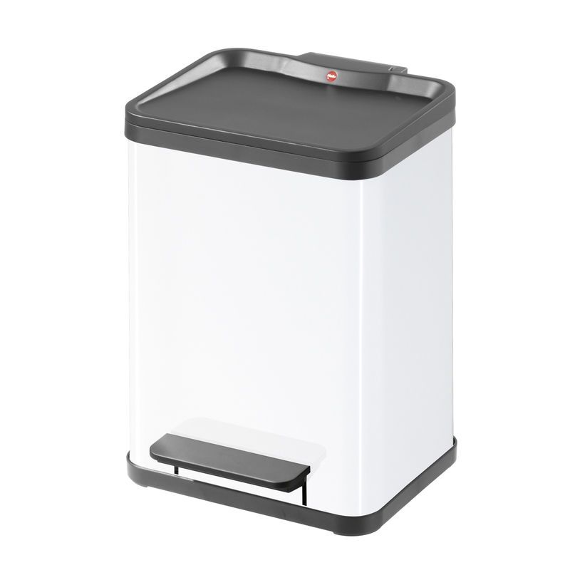 Hailo Öko Duo 11 + 11 Liter Wit - Afvalemmer - 4007126016133